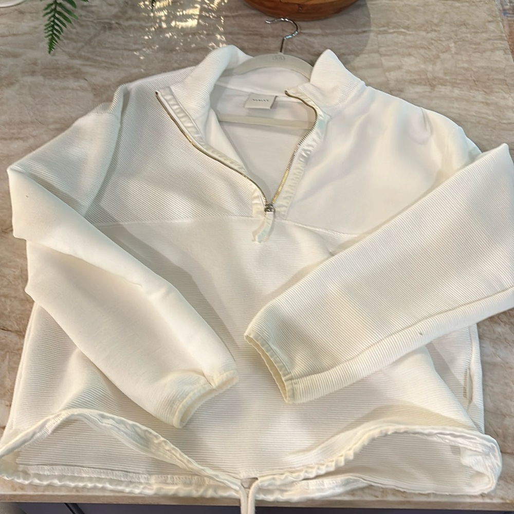 Varley Ivory Quarter Zip